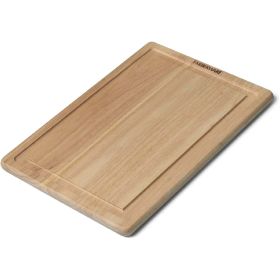 Farberware Hardwood Cutting Board with Drip Groove Trench, 12-Inch-by-18-Inch