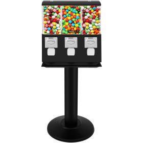 VEVOR Triple Head Candy Vending Machine, 1-inch Gumball Vending Machine