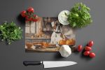 NEW Boxer Fall Kitchen Pumpkins Glass Cutting Board Decorative Tempered Glass Kitchen Cutting and Serving Board Large Size Chopping Board