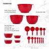 Farberware Pro 23 Piece Plastic Baking Set Red